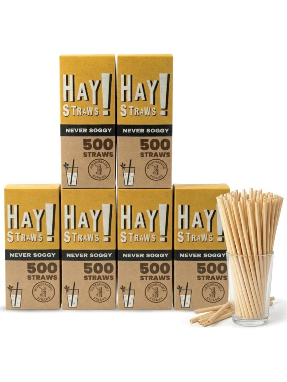 3000 Biodegradable Drinking Straws | Eco-Friendly, Durable, Non-Soggy
